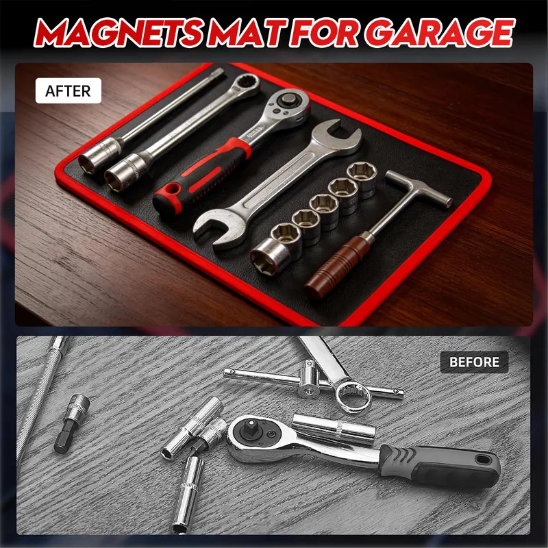 Sakerplus® Flexible Magnetic Tool Tray Set - Image 2