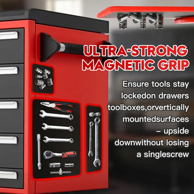 Sakerplus® Flexible Magnetic Tool Tray Set - Image 3