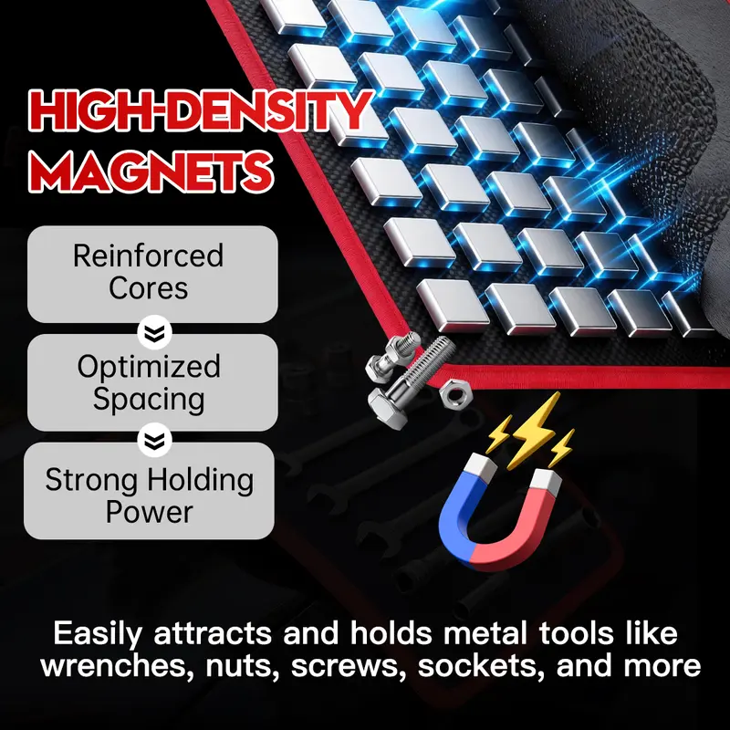 Sakerplus® Flexible Magnetic Tool Tray Set - Image 5