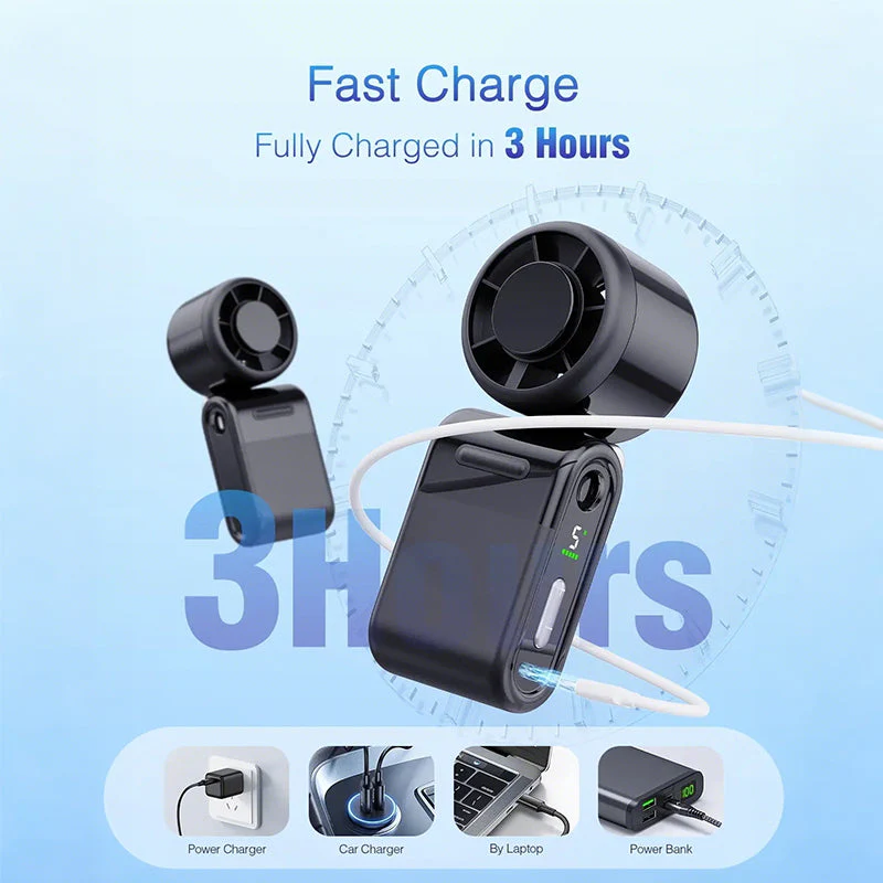 Sakerplus® Foldable Handheld Turbo Mini Portable Fan - Image 5