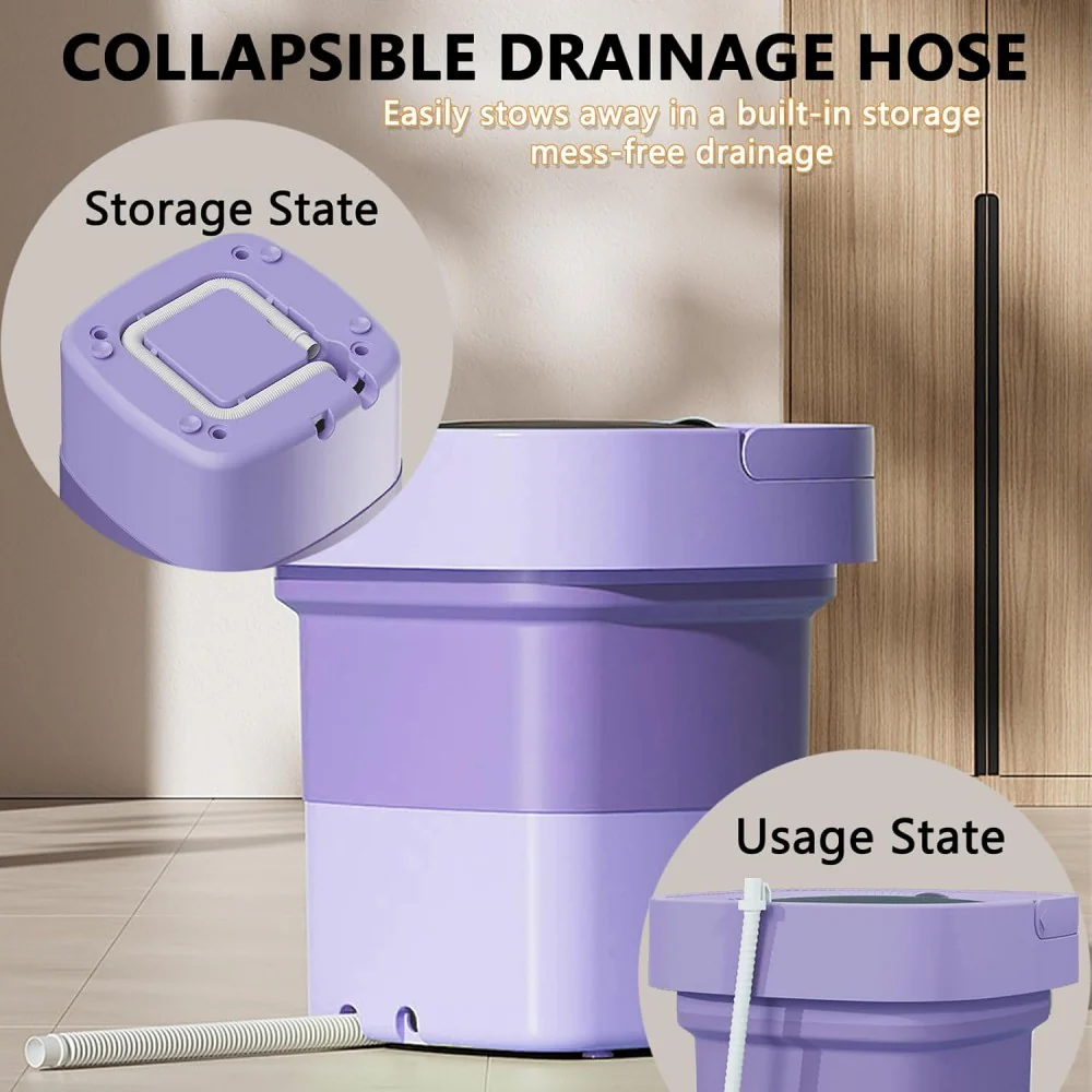 Sakerplus® Foldable Portable Mini Washing Machine - Image 3