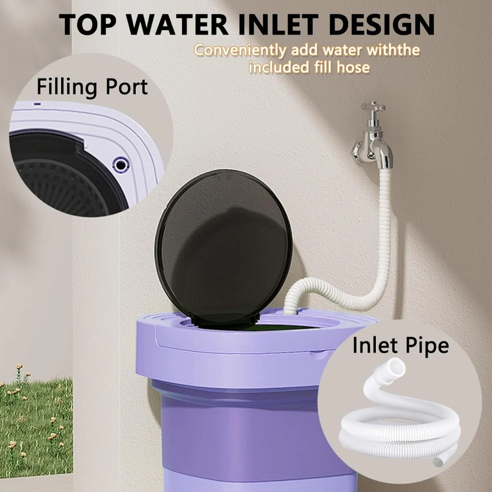 Sakerplus® Foldable Portable Mini Washing Machine - Image 4