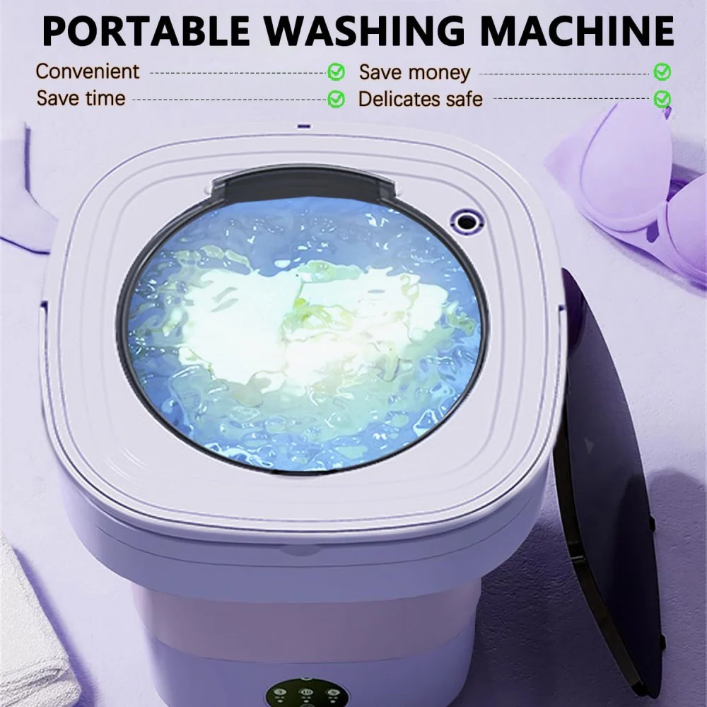 Sakerplus® Foldable Portable Mini Washing Machine - Image 6