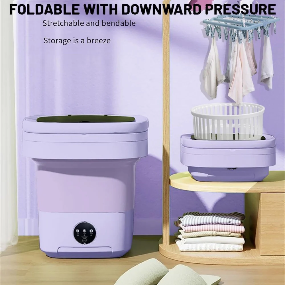 Sakerplus® Foldable Portable Mini Washing Machine - Image 7