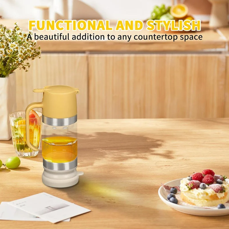 SakerplusĀ® Glass Honey Syrup Dispenser Jar - Image 6