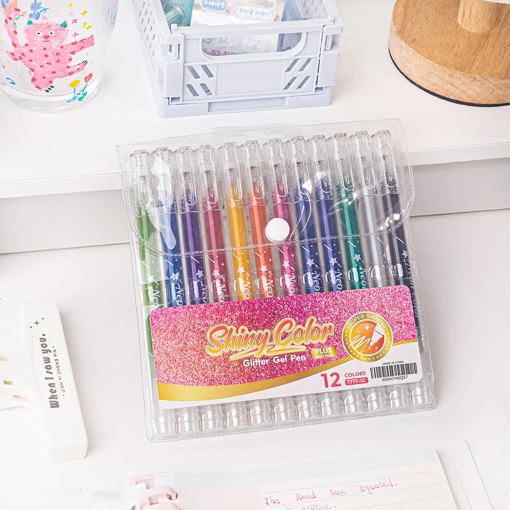 Sakerplus® Glitter Gel Pens Metallic Drawing Set - Image 13