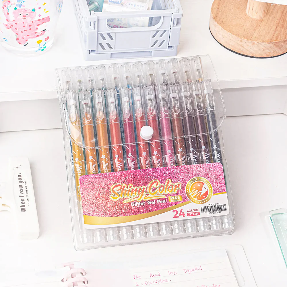 Sakerplus® Glitter Gel Pens Metallic Drawing Set - Image 15