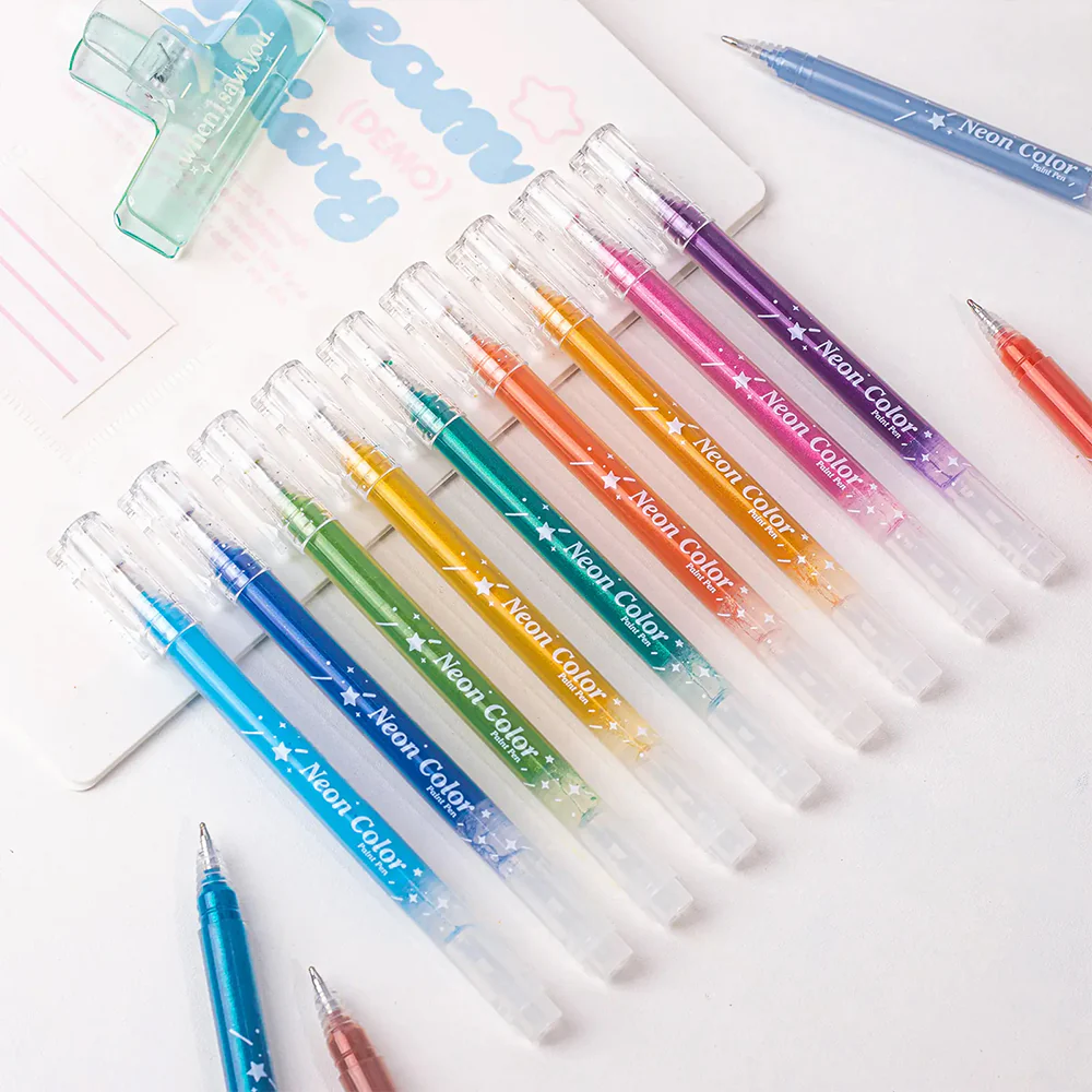 Sakerplus® Glitter Gel Pens Metallic Drawing Set - Image 8