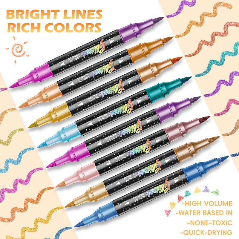 Sakerplus® Glitter Markers Dual Tip Set - Image 4