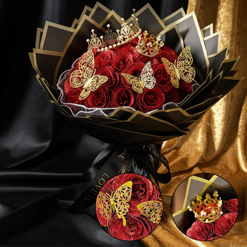 SakerplusĀ® Glitter Rose Bouquet Gift Set - Image 11