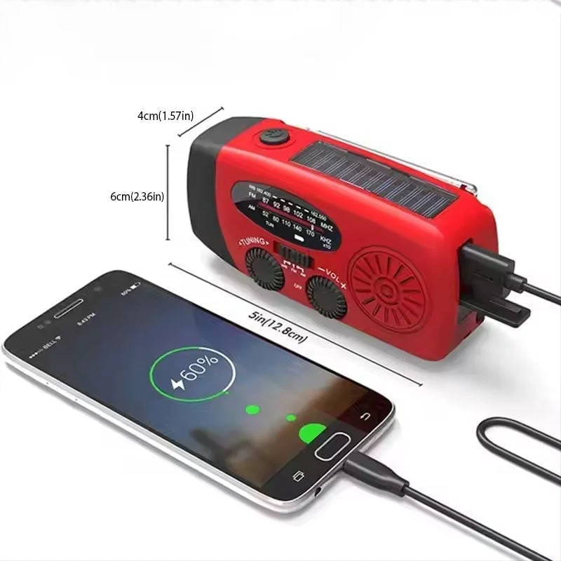 Sakerplus® Hand Crank Emergency Radio - Image 12