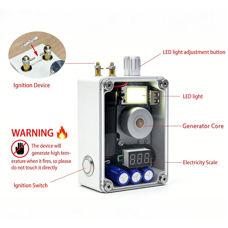 Sakerplus® Hand Crank Flashlight Emergency Charger - Image 3