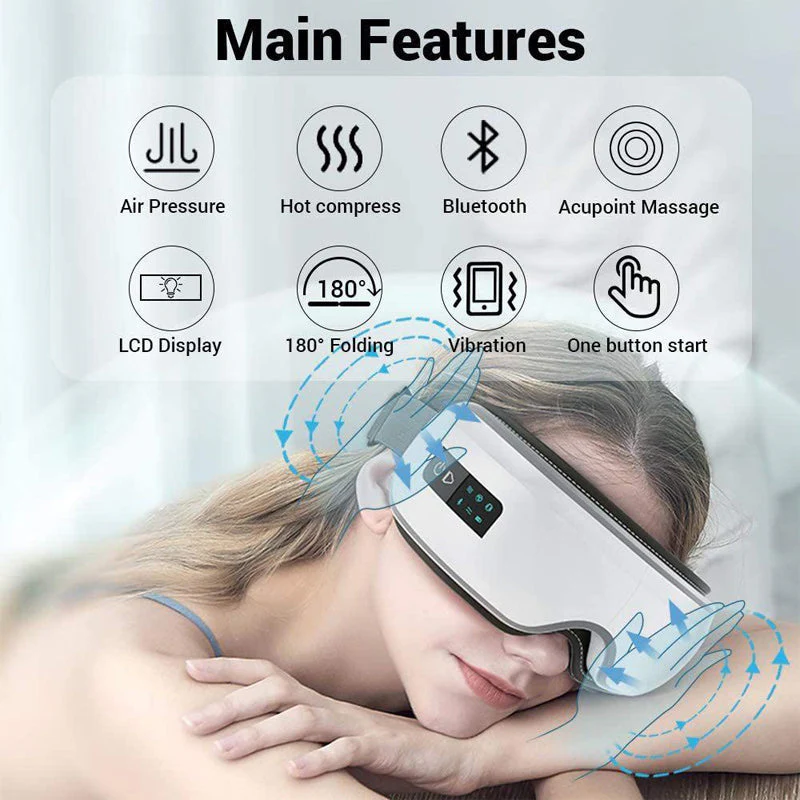 Sakerplus® Heated Eye Massager With Music - Image 3