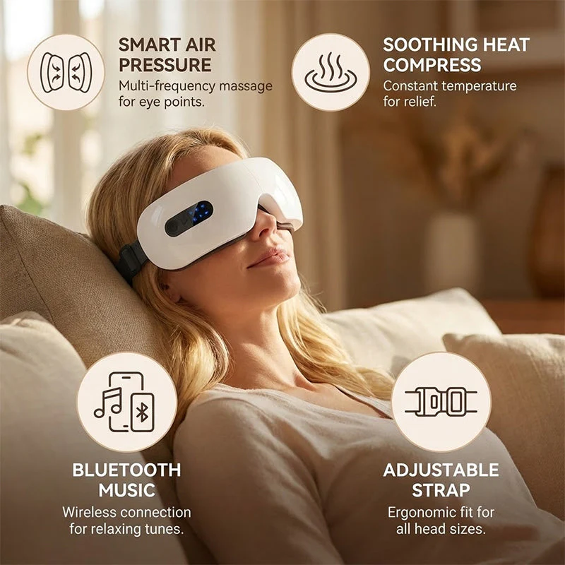 Sakerplus® Heated Eye Massager With Music - Image 8