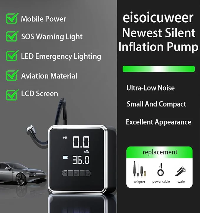 Sakerplus® High Pressure Portable Tire Inflator - Image 6