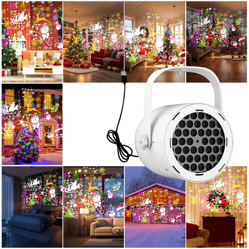 SakerplusĀ® Holiday Snowflake LED Projector Lights - Image 2