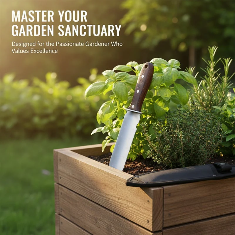 SakerplusĀ® Hori Hori Soil Knife for Gardening - Image 13