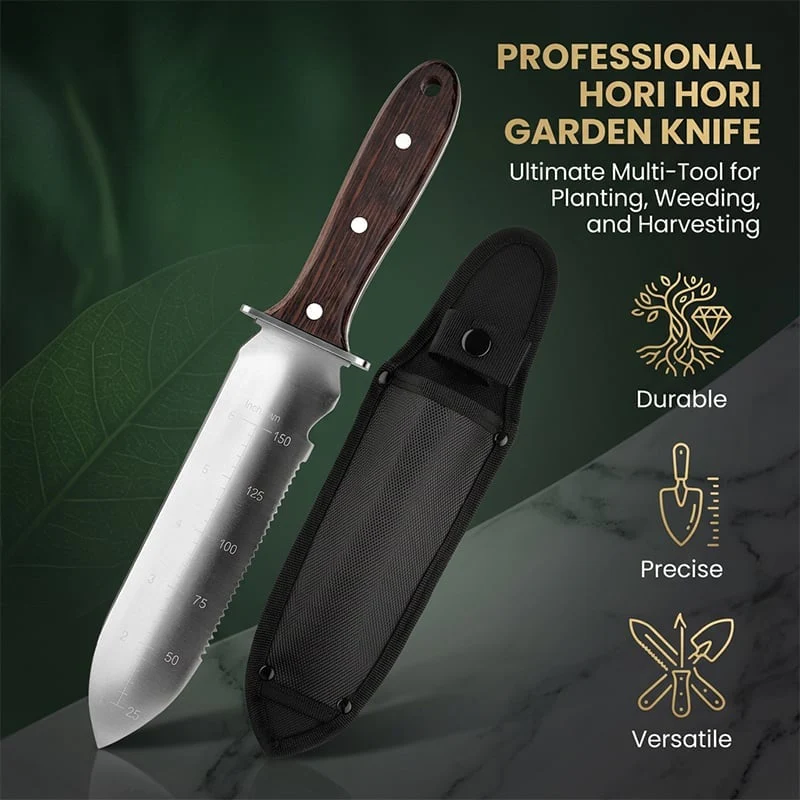 SakerplusĀ® Hori Hori Soil Knife for Gardening - Image 5