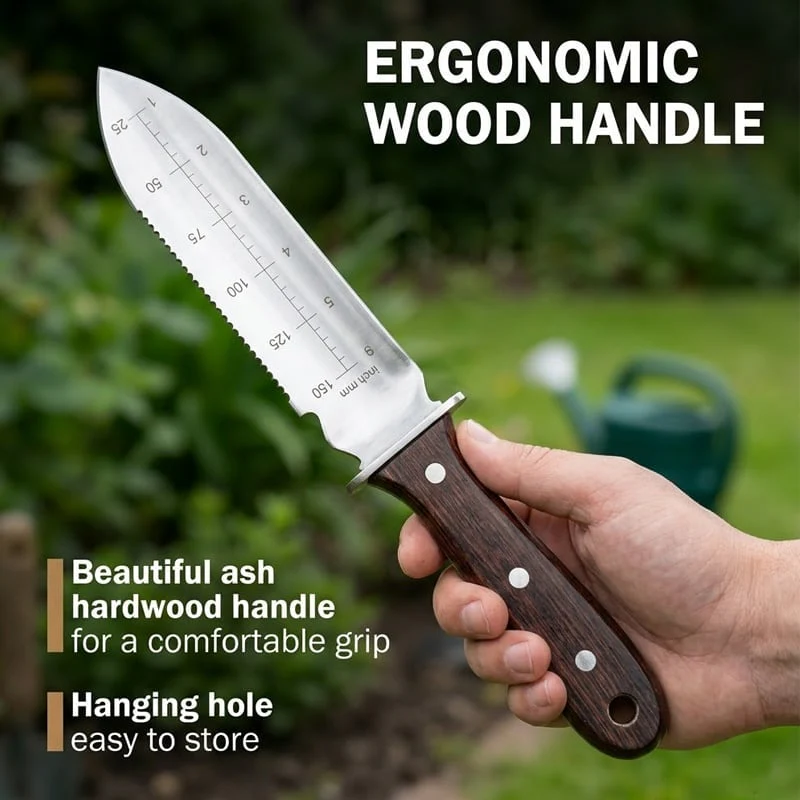 SakerplusĀ® Hori Hori Soil Knife for Gardening - Image 6