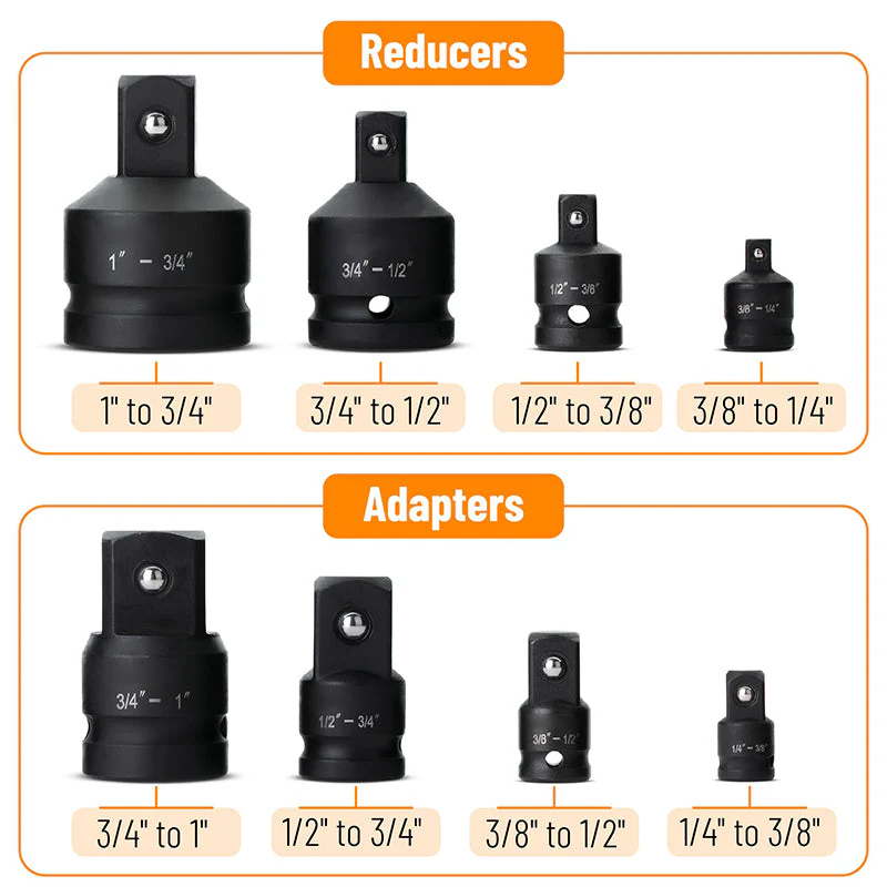 Sakerplus® Impact Socket Adapter And Reducer Set - Image 3