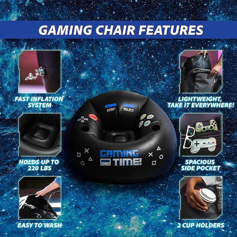 SakerplusĀ® Inflatable Gaming Bean Bag Chair - Image 4
