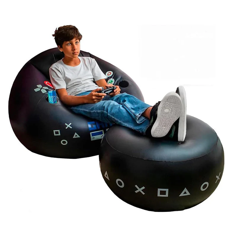 SakerplusĀ® Inflatable Gaming Bean Bag Chair - Image 9