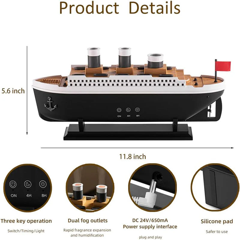 SakerplusĀ® Jellyfish Steam Boat Aroma Diffuser - Image 9