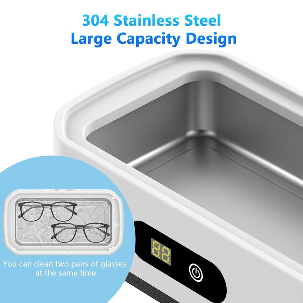 Sakerplus® Large Capacity Ultrasonic Jewelry Cleaner - Image 5