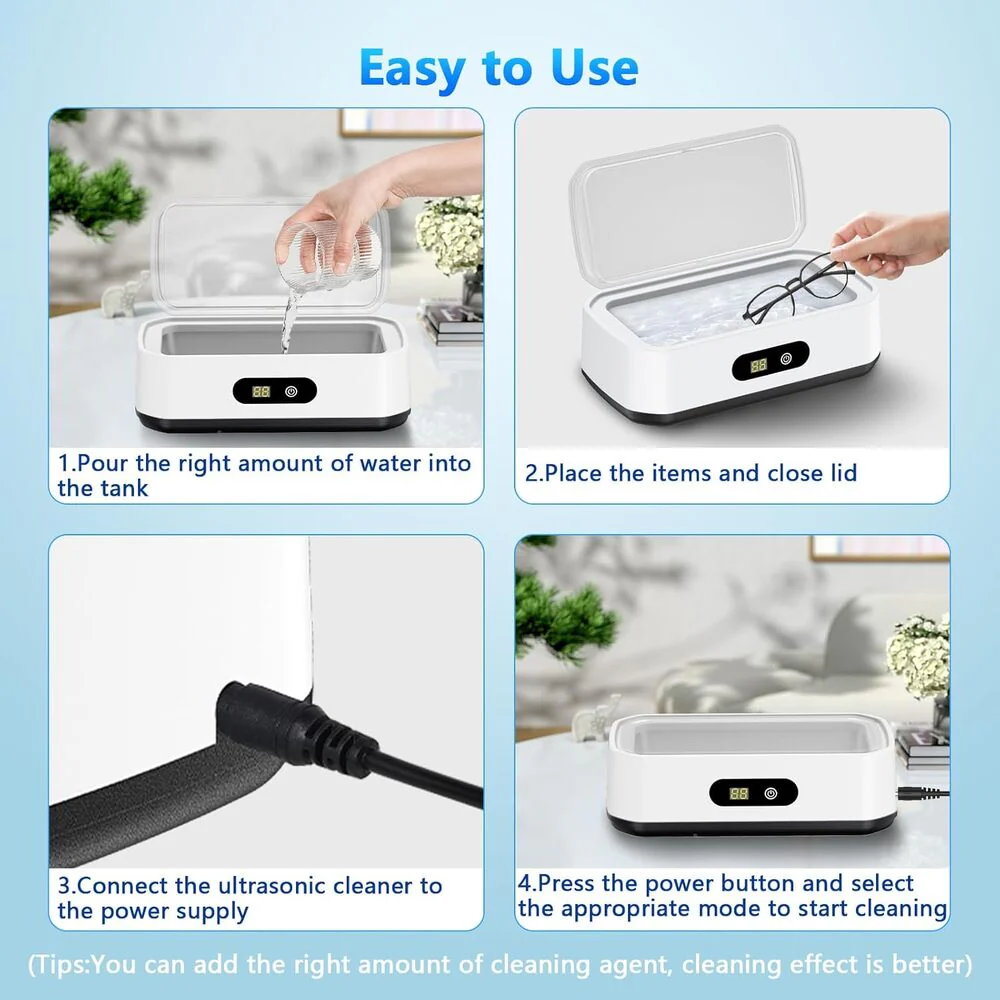 Sakerplus® Large Capacity Ultrasonic Jewelry Cleaner - Image 6