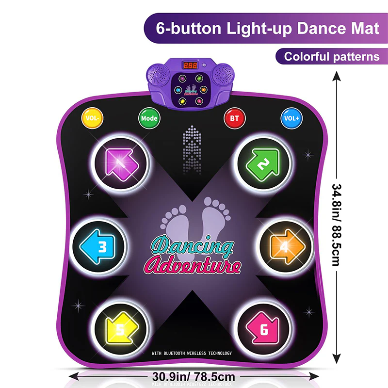 Sakerplus® LED Bluetooth Kids Dance Mat - Image 11