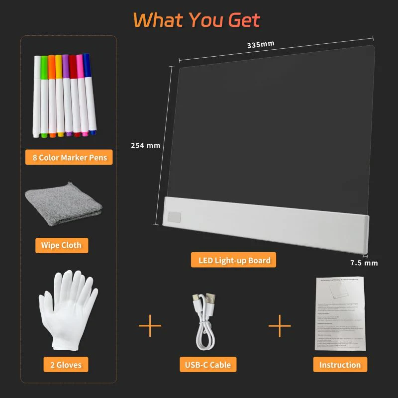Sakerplus® LED Light Up Drawing Board - Image 3
