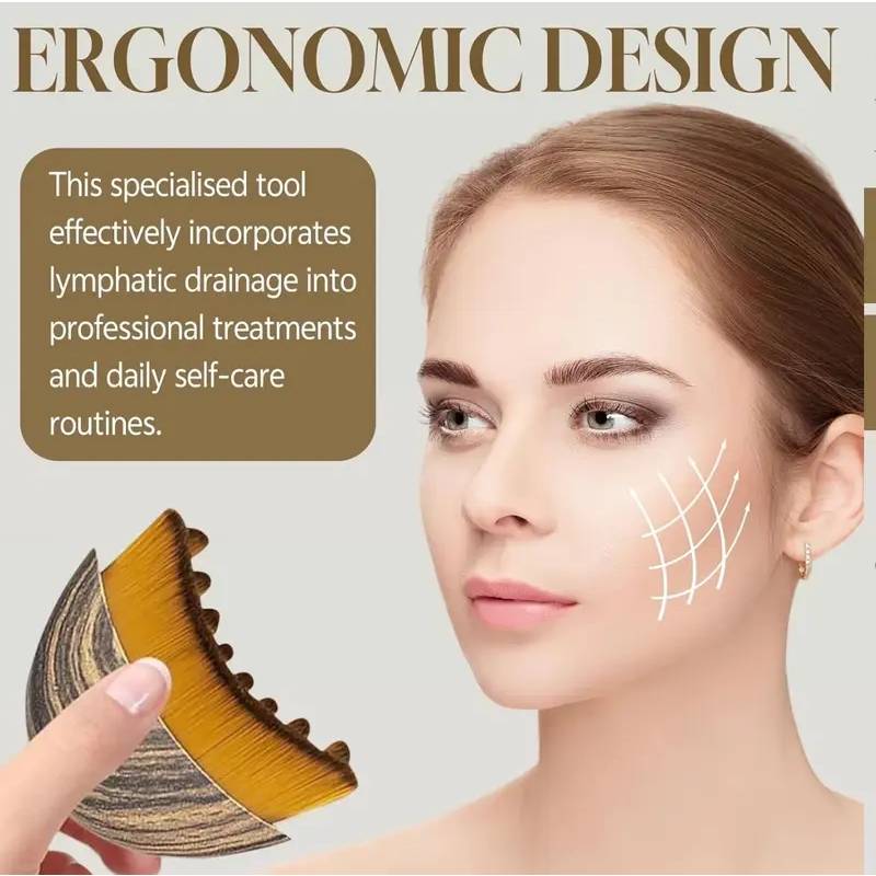 Sakerplus® Lymphatic Contour Facial Massage Brush - Image 12