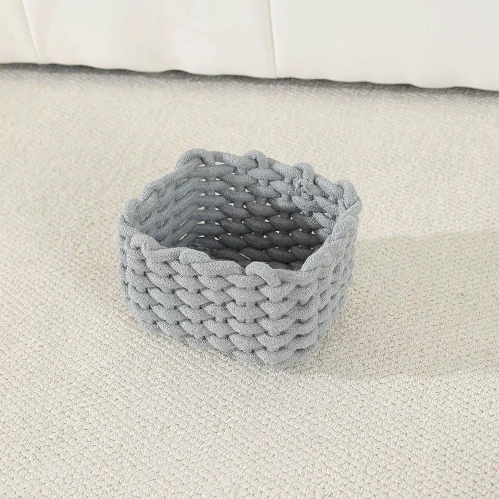SakerplusĀ® Macrame Woven Storage Basket Set - Image 10