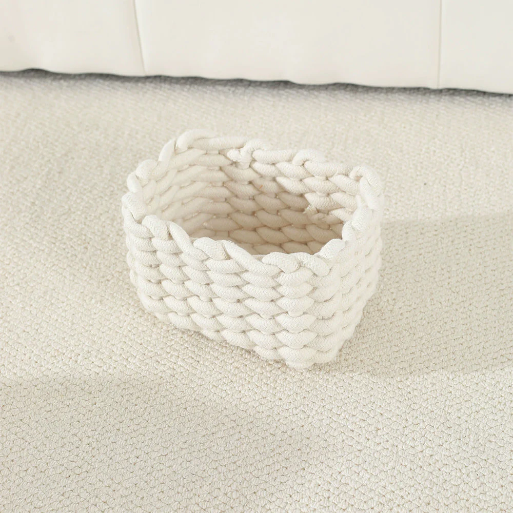 SakerplusĀ® Macrame Woven Storage Basket Set - Image 9