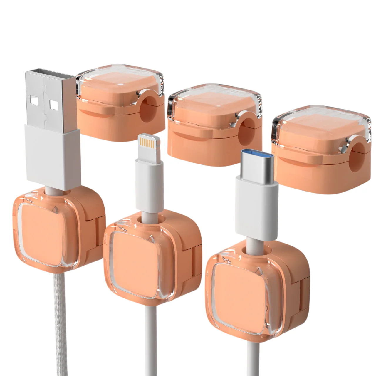 Sakerplus® Magnetic Cable Clips Desk Organizer - Image 5