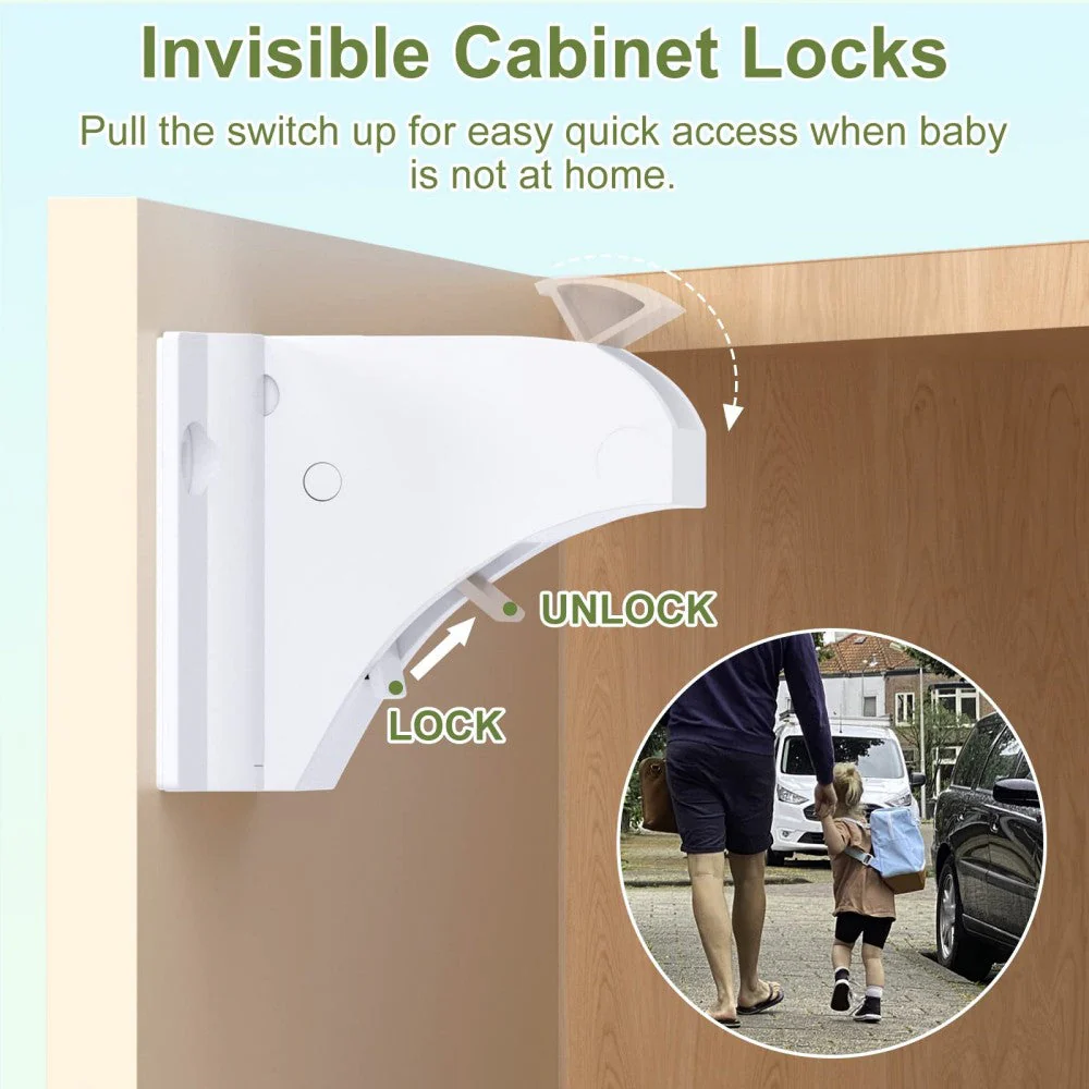 SakerplusĀ® Magnetic Child Safety Cabinet Locks Set - Image 9