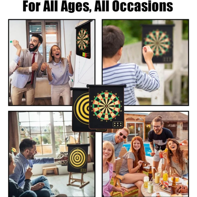 Sakerplus® Magnetic Dart Board Double-Sided Game - Image 4