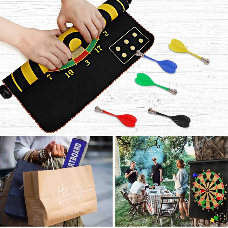 Sakerplus® Magnetic Dart Board Double-Sided Game - Image 5