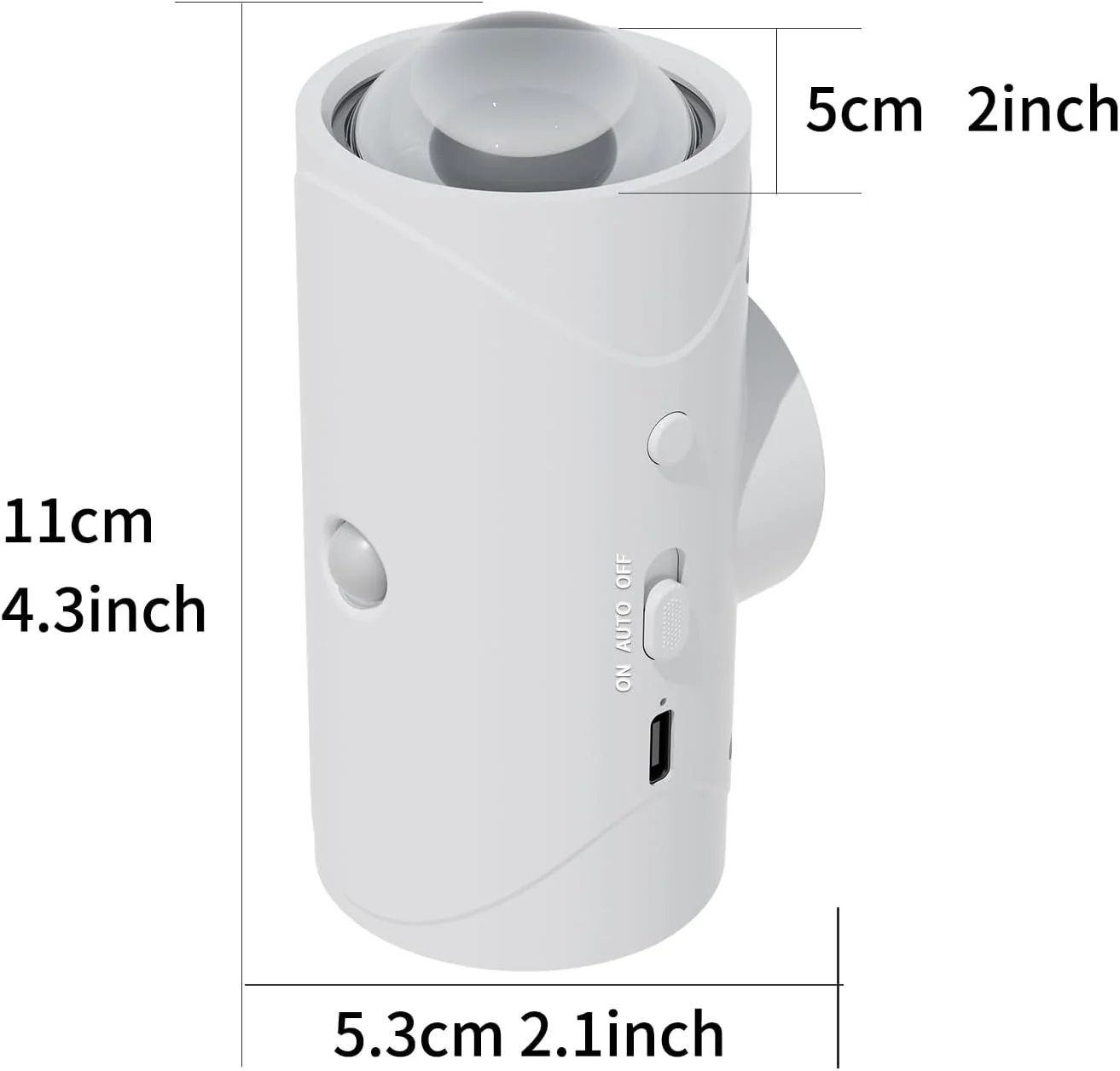 SakerplusĀ® Magnetic Rechargeable Color-Changing Sconce
