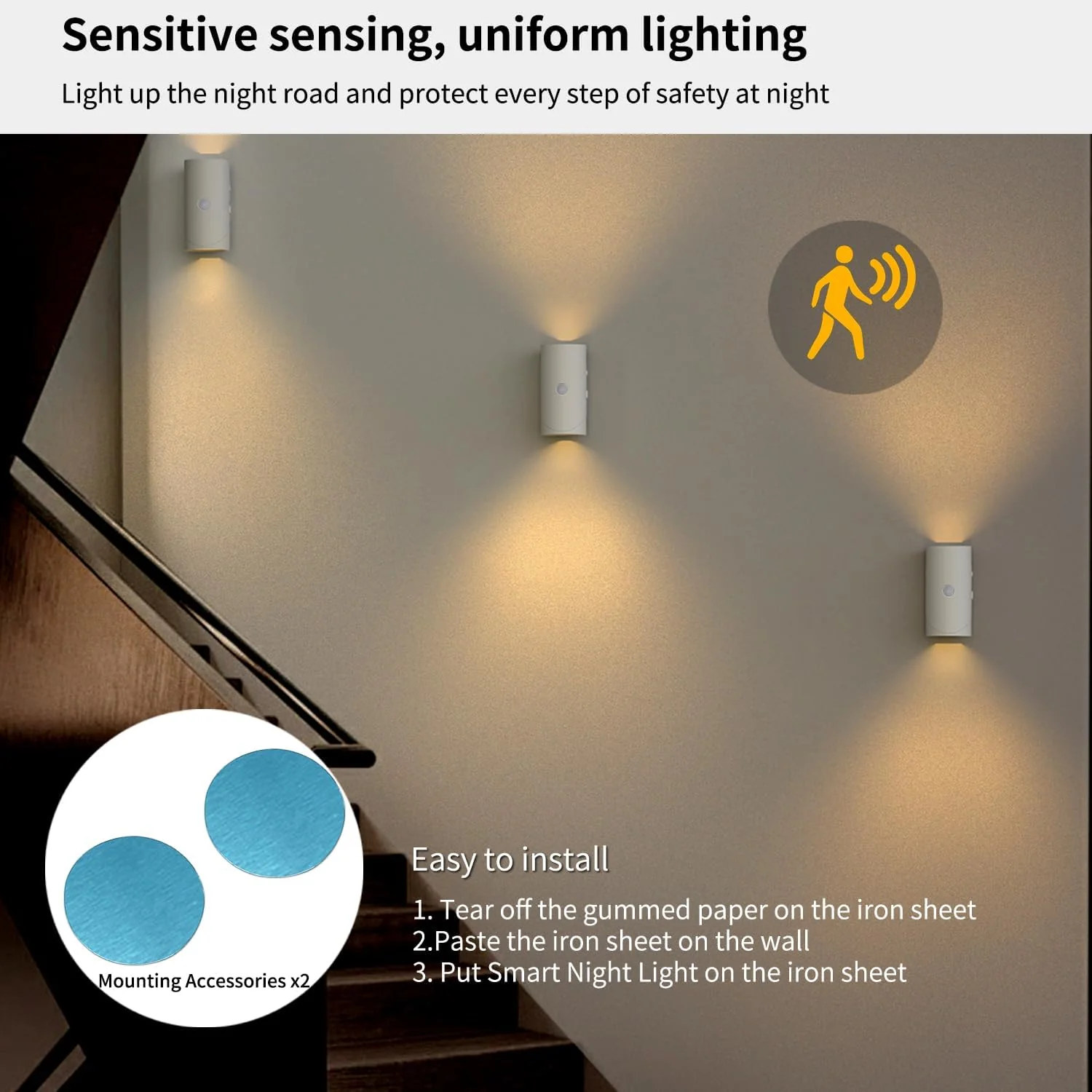 SakerplusĀ® Magnetic Rechargeable Color-Changing Sconce - Image 7