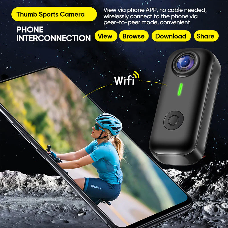 Sakerplus® Magnetic Waterproof Sport Action Camera - Image 6