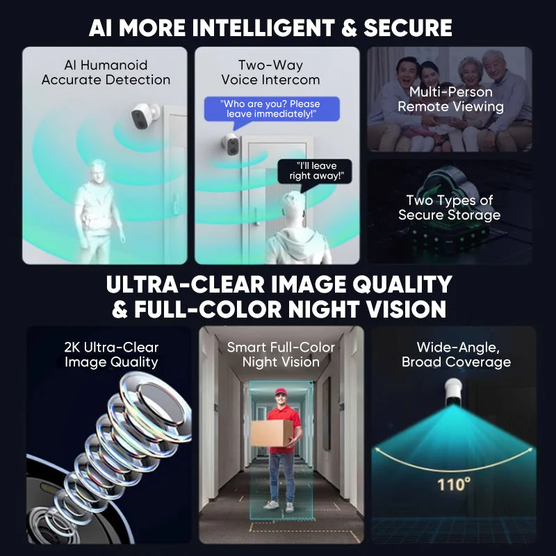 Sakerplus® Magnetic Wireless Security Camera System - Image 9