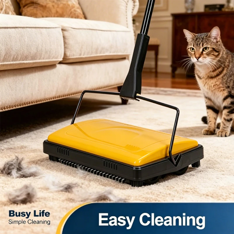 SakerplusĀ® Manual Carpet Sweeper For Home - Image 6