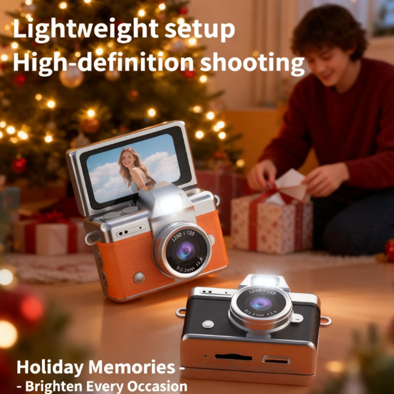 Sakerplus® Mini Flip Screen Retro Camera - Image 4