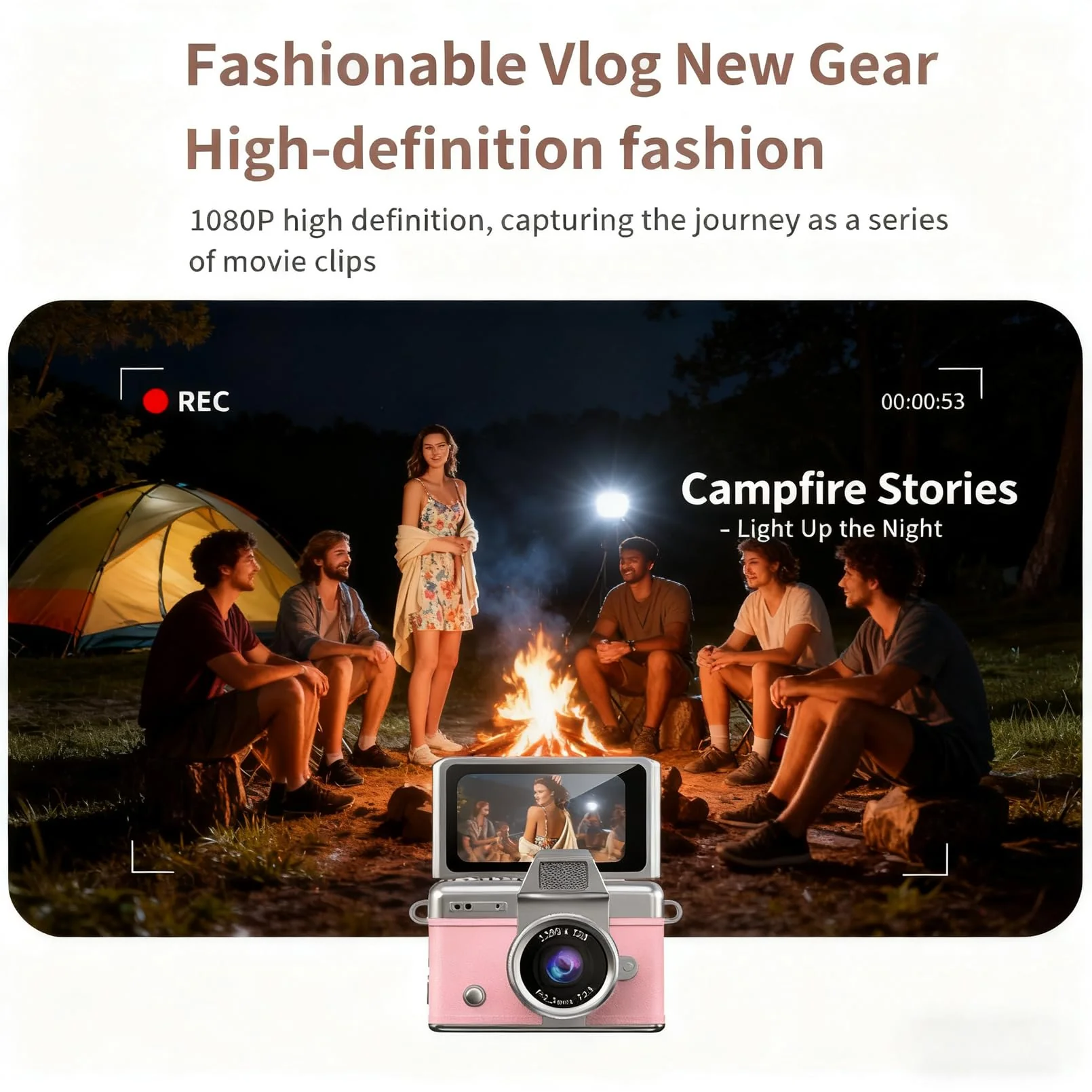 Sakerplus® Mini Flip Screen Retro Camera - Image 7