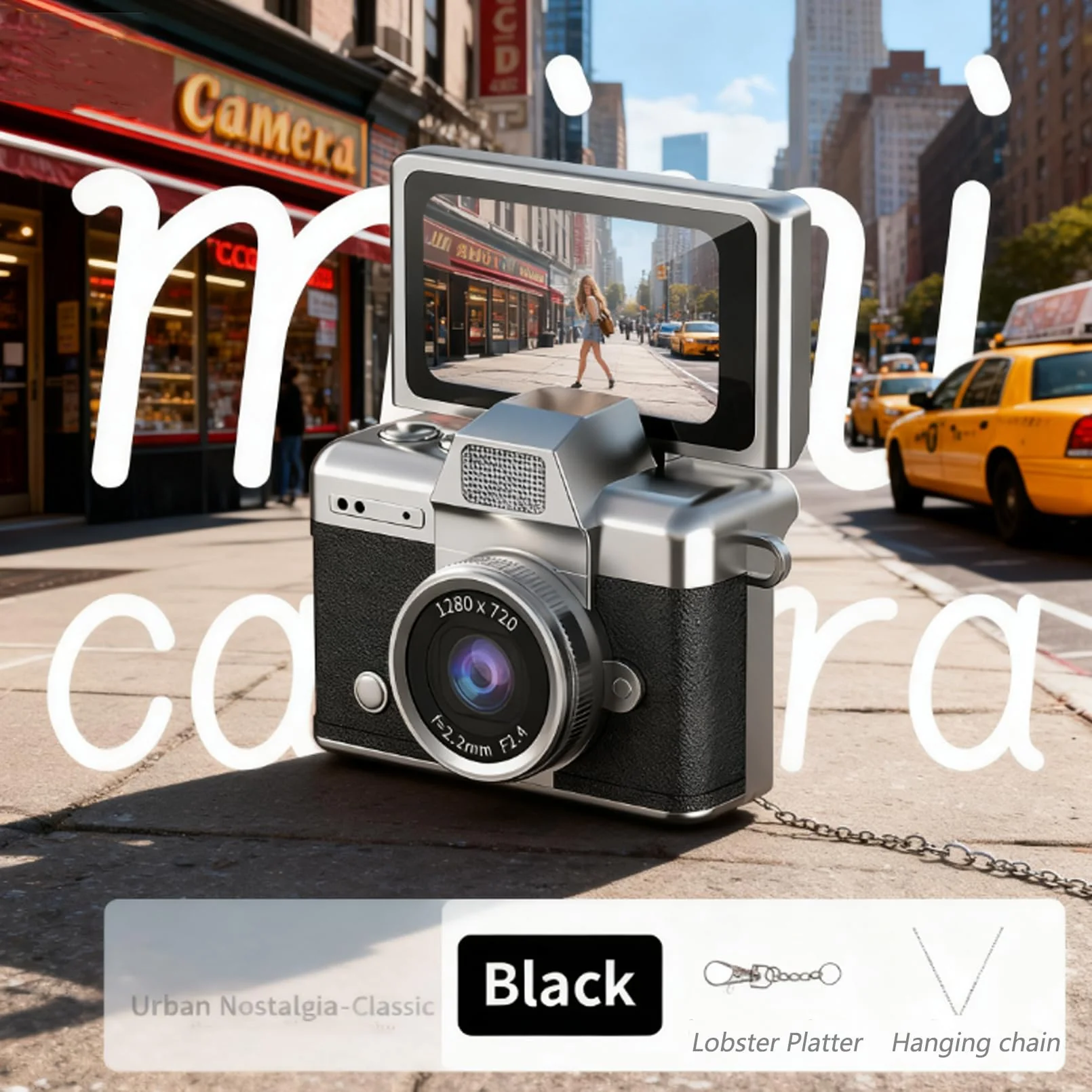 Sakerplus® Mini Flip Screen Retro Camera - Image 9