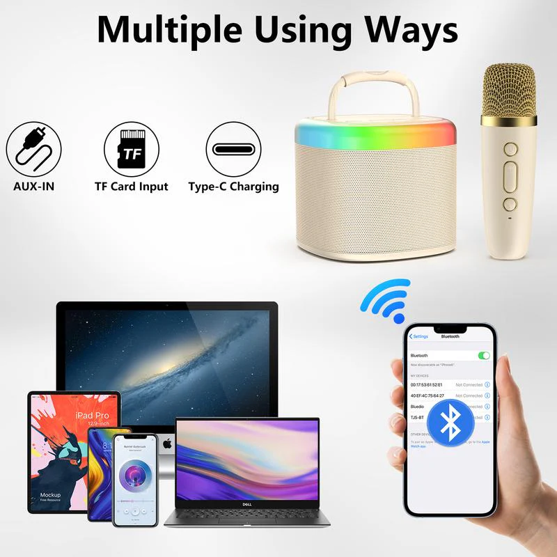 Sakerplus® Mini Portable Karaoke Speaker Set - Image 4