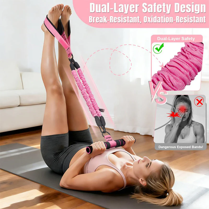 Sakerplus® Multifunction Pedal Resistance Band Trainer - Image 8