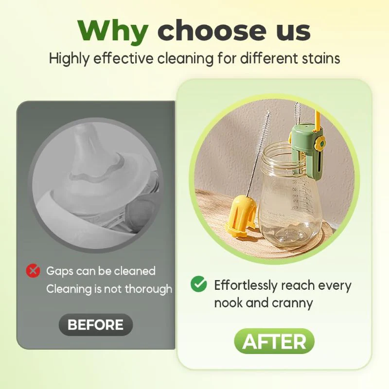 Sakerplus® Multifunctional Bottle Cleaning Brush Set - Image 9