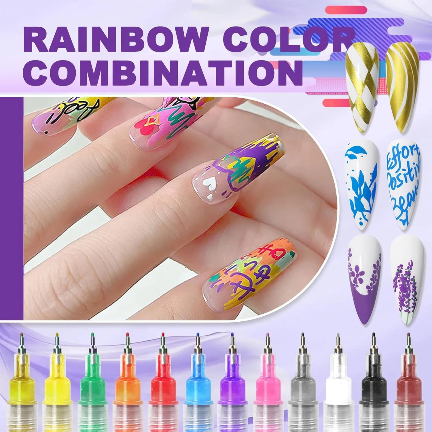 SakerplusĀ® Nail Art Pens Drawing Set - Image 5